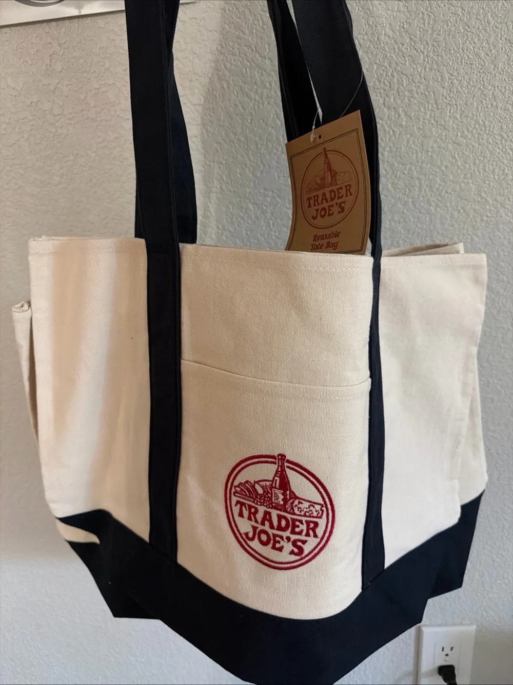 Trader Joe's Cream Tote (2 bags)